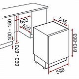 מקרר אינטגראלי מלא להתקנה מתחת לשיש TEKA דגם TFI3-130D