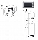 מיקרוגל אינטגראלי 23 ליטר מבית SAMSUNG סמסונג דגם MS23A7013