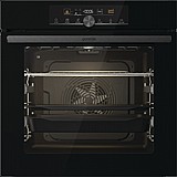 תנור בנוי פירוליטי גימור זכוכית שחורה gorenje דגם BPS6747A06BG גורנייה