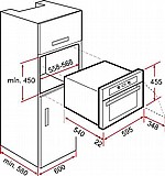 תנור בנוי טורבו משולב מיקרוגל דגם Teka HLC844C תקה