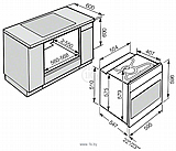 תנור בנוי מילה 76 ליטר Miele דגם H2861
