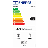 מקרר 3 דלתות מקפיא תחתון LG אל ג’י 750 ליטר GR-B278SE עם התקן שבת נירוסטה מושחרת