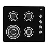 כיריים גז Midea מידאה זכוכית לבן / שחור 60 ס