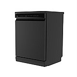 מדיח כלים MIDEA רחב 14 מערכות כלים שחור דגם WQP14-W7633C-B מידאה 6465