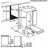 מדיח כלים צר אינטגרלי מלא Electrolux אלקטרולוקס דגם EEM43200L