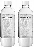 זוג בקבוקי פלסטיק (פט) 1 ליטר Sodastream - שחור / לבן