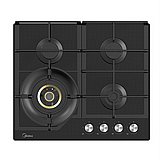 כיריים גז 4 להבות MIDEA טורבו וולקנו דגם MG60GH096KT6BIR מידאה 6755