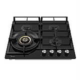 כיריים גז 4 להבות MIDEA טורבו וולקנו דגם MG60GH096KT6BIR מידאה 6755