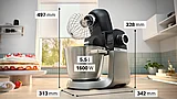 מיקסר מקצועי BOSCH עם מנוע 1600W ומשקל מובנה דגם MUMS6ZS00 בוש