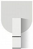 מקרר LG מקפיא תחתון 344 ליטר דגם GR-B374 עם התקן שבת מובנה גימור זכוכית שחורה / לבנה
