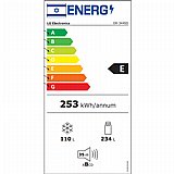 מקרר LG מקפיא תחתון 344 ליטר דגם GR-344SD עם התקן שבת מובנה גימור שחור מט