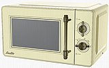 מיקרוגל SAUTER מכני בעיצוב רטרו 20 ליטר MWR2084 סאוטר