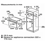 תנור בנוי סימנס דגם SIEMENS HB317GES3Y גימור שחור נירוסטה