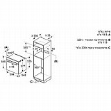 תנור אפיה בנוי משולב מיקרוגל גובה 60 ס”מ Siemens סימנס HM736G1B1