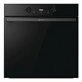 גורנייה תנור בנוי פירולטי gorenje בגימור זכוכית שחורה 60 ס