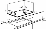 כיריים גז 5 להבות בישול 75 ס''מ AEG Step Power HGB75820SM - נירוסטה - תוצרת איטליה