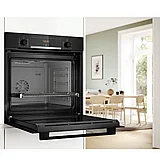 תנור בנוי 71 ליטר דגם HBA554EB3 בוש BOSCH שחור אחריות היבואן הרשמי