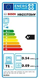 תנור בנוי 71 ליטר דגם BOSCH HBG537EB4Y בוש שחור