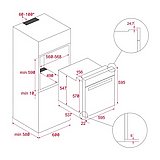 תנור בנוי דגם NEO HSB 6350 FBK תקה Teka