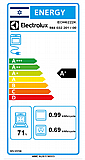 תנור בנוי אלקטרולוקס 71 ליטר Electrolux דגם EOH6222K זכוכית שחורה