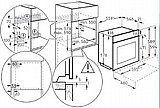 תנור בנוי פירוליטי 71 ליטר Electrolux EOP6401K תוצרת גרמניה גימור שחור