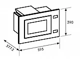 מיקרוגל 25 ליטר משולב טורבו וגריל דגם ELECTROLUX EMFB25BC אלקטרולוקס שחור