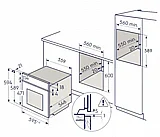 תנור בנוי רב תכליתי 71 ליטר דגם Electrolux EOH7425X אלקטרולוקס נירוסטה תוצרת גרמניה