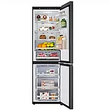 מקרר מקפיא תחתון רוחב 60 ס”מ LG אל ג’י GRB374BG זכוכית שחורה