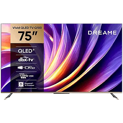 �������� ���� "75 QLED 4K Google TV ��� DREAME Vivid 75Q100 �����