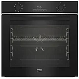 תנור בנוי 72 ליטר דגם BBIM13300X בקו Beko זכוכית שחורה
