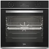 תנור בנוי 72 ליטר עם AirFry דגם Beko BBIM13303X בקו שחור עם נירוסטה