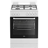 תנור אפיה משולב כיריים גז beko בקו FSE62122DWDSL לבן