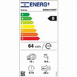 מדיח כלים רחב Samsung סמסונג 13 מערכות כלים נירוסטה מושחרת דגם DW80H72YBFF BeSpoke
