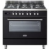 תנור אפיה משולב כיריים 6 להבות 90 ס”מ DeLonghi דלונגי PRO966MA-IL שחור