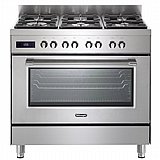 תנור אפיה משולב כיריים 6 להבות 90 ס”מ DeLonghi דלונגי PRO966MX-IL נירוסטה