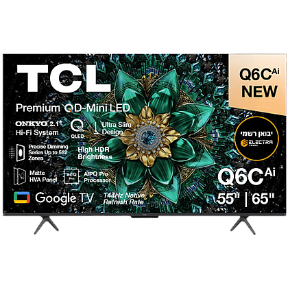 �������� TCL 65" 65Q6C LED Google TV QD-Mini LED 4K