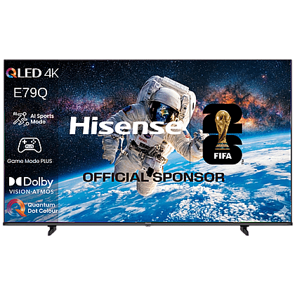 �������� ������ 55 ����' Hisense 55" 55E79Q QLED Smart TV 4K 