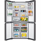 מקרר midea מידאה 4 דלתות HQ-611RWEN נירוסטה 470L