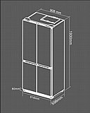 מקרר 4 דלתות קו אפס BOMPANI מסדרת T SPACE דגם BO-560 בומפני