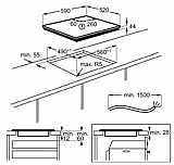 כיריים אינדוקציה 60 ס