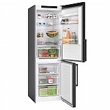 מקרר 4 דלתות נירוסטה שחורה עם קיט חיבור בוש BOSCH KGN36VXCT