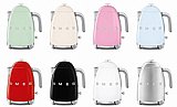 קומקום חשמלי 1.7 ליטר סמג SMEG KLF03- שנתיים אחריות היבואן הרשמי