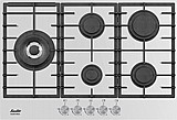 כיריים גז 5 להבות סאוטר SAUTER זכוכית SHG757 B/W
