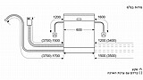 מדיח כלים צר חצי אינטגרלי בוש BOSCH SPI2HKS59E